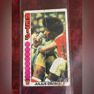 1976 Julius Erving Topps Basketball Card Nets